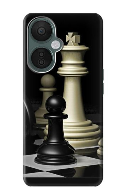 W2262 Chess King Funda Carcasa Case y Caso Del Tirón Funda para OnePlus Nord CE 3 Lite, Nord N30 5G