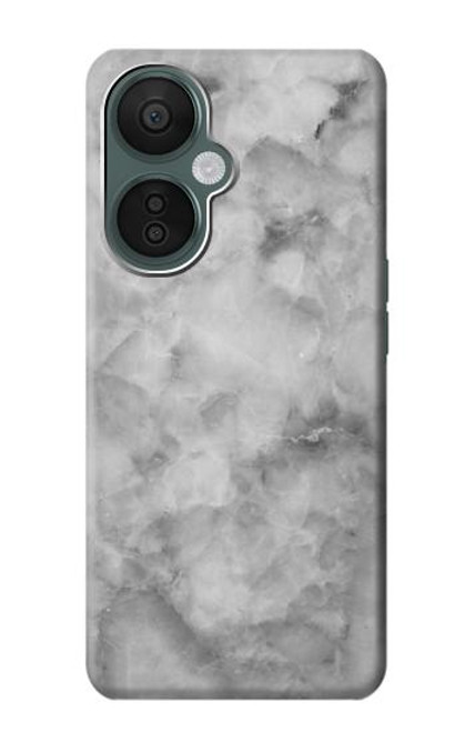 W2845 Gray Marble Texture Funda Carcasa Case y Caso Del Tirón Funda para OnePlus Nord CE 3 Lite, Nord N30 5G