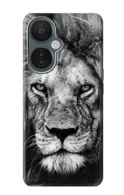 W3372 Lion Face Funda Carcasa Case y Caso Del Tirón Funda para OnePlus Nord CE 3 Lite, Nord N30 5G