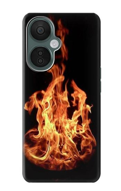 W3379 Fire Frame Funda Carcasa Case y Caso Del Tirón Funda para OnePlus Nord CE 3 Lite, Nord N30 5G