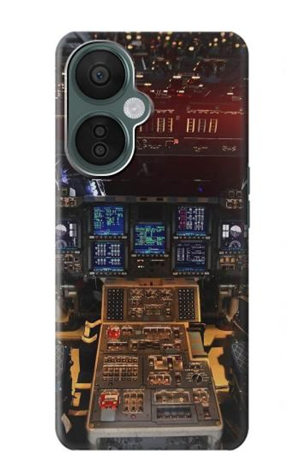 W3836 Airplane Cockpit Funda Carcasa Case y Caso Del Tirón Funda para OnePlus Nord CE 3 Lite, Nord N30 5G