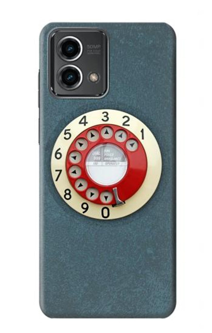 W1968 Rotary Dial Telephone Funda Carcasa Case y Caso Del Tirón Funda para Motorola Moto G Stylus 5G (2023)