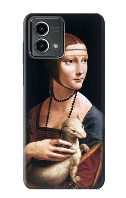 W3471 Lady Ermine Leonardo da Vinci Funda Carcasa Case y Caso Del Tirón Funda para Motorola Moto G Stylus 5G (2023)