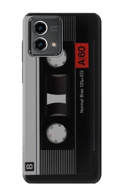 W3516 Vintage Cassette Tape Funda Carcasa Case y Caso Del Tirón Funda para Motorola Moto G Stylus 5G (2023)