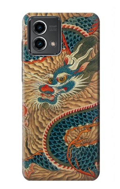 W3541 Dragon Cloud Painting Funda Carcasa Case y Caso Del Tirón Funda para Motorola Moto G Stylus 5G (2023)