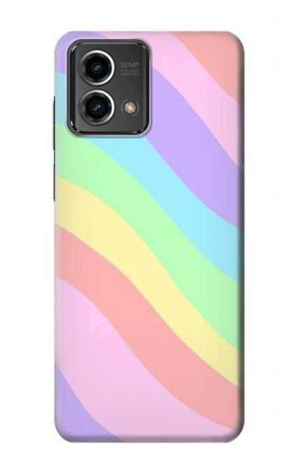 W3810 Pastel Unicorn Summer Wave Funda Carcasa Case y Caso Del Tirón Funda para Motorola Moto G Stylus 5G (2023)