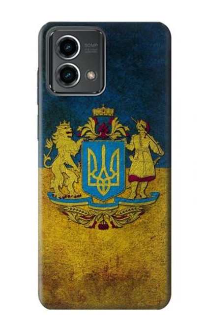 W3858 Ukraine Vintage Flag Funda Carcasa Case y Caso Del Tirón Funda para Motorola Moto G Stylus 5G (2023)