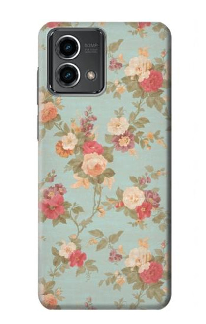 W3910 Vintage Rose Funda Carcasa Case y Caso Del Tirón Funda para Motorola Moto G Stylus 5G (2023)