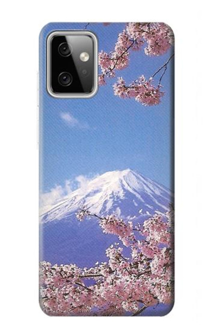 W1060 Mount Fuji Sakura Cherry Blossom Funda Carcasa Case y Caso Del Tirón Funda para Motorola Moto G Power (2023) 5G