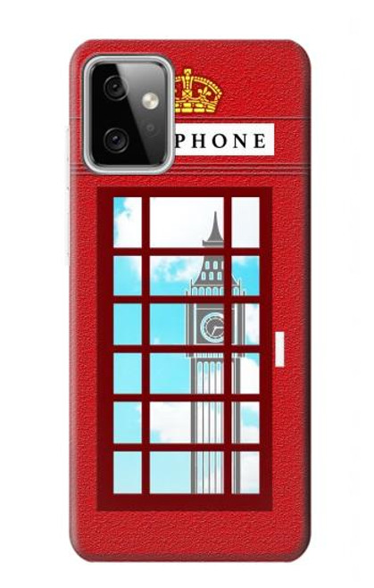 W2059 England British Telephone Box Minimalist Funda Carcasa Case y Caso Del Tirón Funda para Motorola Moto G Power (2023) 5G