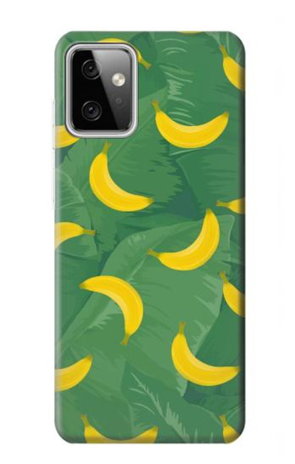 W3286 Banana Fruit Pattern Funda Carcasa Case y Caso Del Tirón Funda para Motorola Moto G Power (2023) 5G