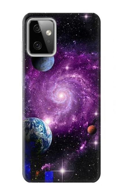 W3689 Galaxy Outer Space Planet Funda Carcasa Case y Caso Del Tirón Funda para Motorola Moto G Power (2023) 5G