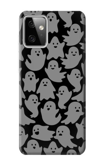 W3835 Cute Ghost Pattern Funda Carcasa Case y Caso Del Tirón Funda para Motorola Moto G Power (2023) 5G