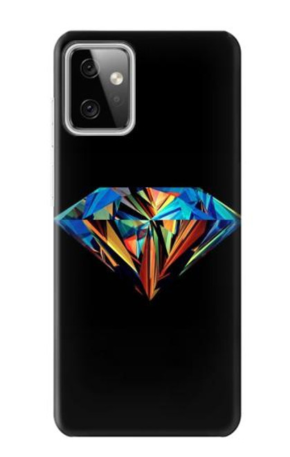 W3842 Abstract Colorful Diamond Funda Carcasa Case y Caso Del Tirón Funda para Motorola Moto G Power (2023) 5G