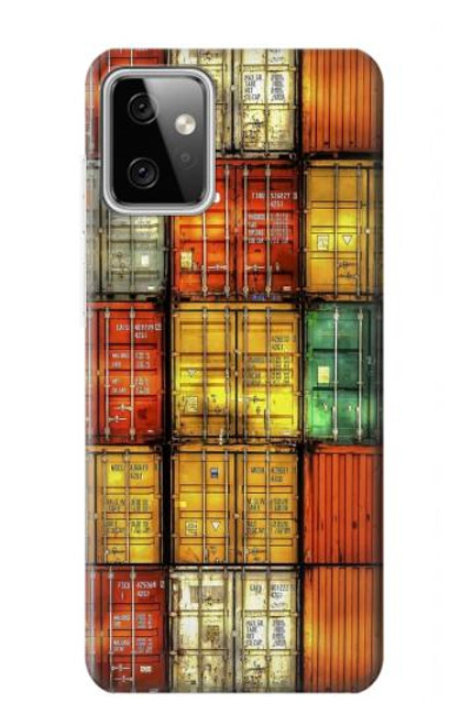 W3861 Colorful Container Block Funda Carcasa Case y Caso Del Tirón Funda para Motorola Moto G Power (2023) 5G