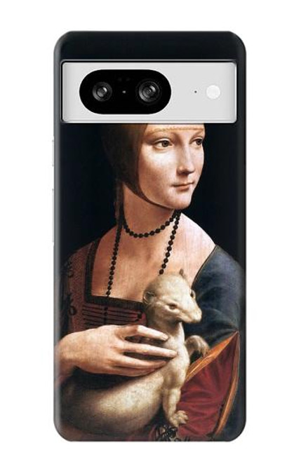 W3471 Lady Ermine Leonardo da Vinci Funda Carcasa Case y Caso Del Tirón Funda para Google Pixel 8