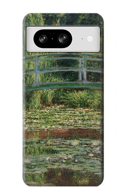 W3674 Claude Monet Footbridge and Water Lily Pool Funda Carcasa Case y Caso Del Tirón Funda para Google Pixel 8