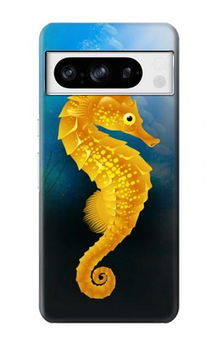 W2444 Seahorse Underwater World Funda Carcasa Case y Caso Del Tirón Funda para Google Pixel 8 pro