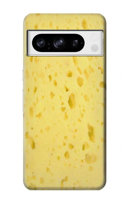 W2913 Cheese Texture Funda Carcasa Case y Caso Del Tirón Funda para Google Pixel 8 pro