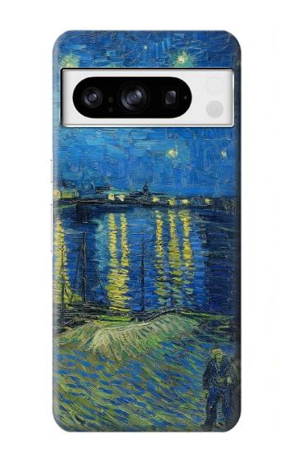 W3336 Van Gogh Starry Night Over the Rhone Funda Carcasa Case y Caso Del Tirón Funda para Google Pixel 8 pro