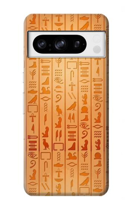 W3440 Egyptian Hieroglyphs Funda Carcasa Case y Caso Del Tirón Funda para Google Pixel 8 pro