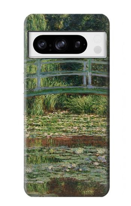 W3674 Claude Monet Footbridge and Water Lily Pool Funda Carcasa Case y Caso Del Tirón Funda para Google Pixel 8 pro