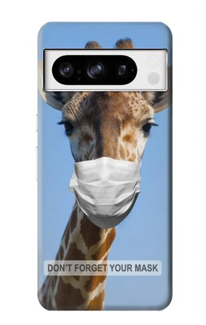 W3806 Funny Giraffe Funda Carcasa Case y Caso Del Tirón Funda para Google Pixel 8 pro