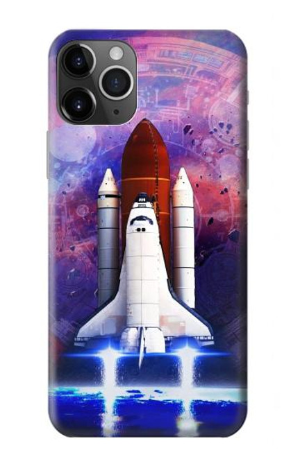W3913 Colorful Nebula Space Shuttle Funda Carcasa Case y Caso Del Tirón Funda para iPhone 11 Pro