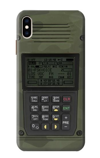 W3959 Military Radio Graphic Print Funda Carcasa Case y Caso Del Tirón Funda para iPhone XS Max