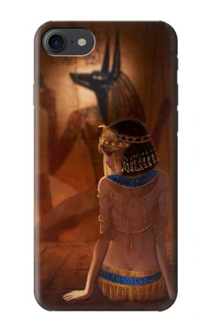 W3919 Egyptian Queen Cleopatra Anubis Funda Carcasa Case y Caso Del Tirón Funda para iPhone 7, iPhone 8, iPhone SE (2020) (2022)