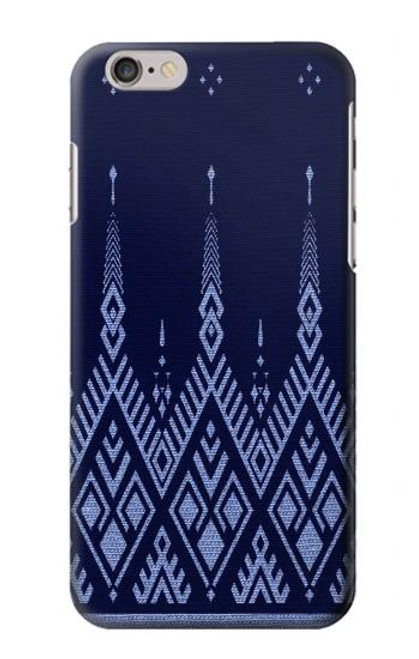 W3950 Textile Thai Blue Pattern Funda Carcasa Case y Caso Del Tirón Funda para iPhone 6 Plus, iPhone 6s Plus