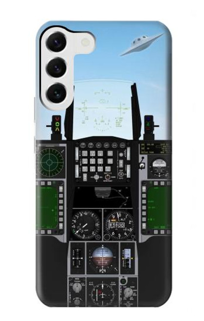 W3933 Fighter Aircraft UFO Funda Carcasa Case y Caso Del Tirón Funda para Samsung Galaxy S23 Plus