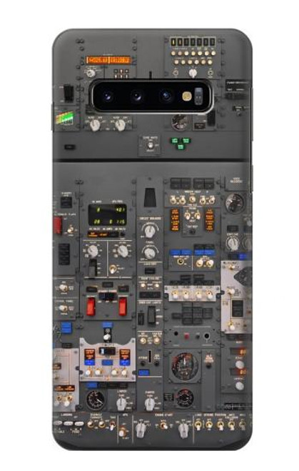 W3944 Overhead Panel Cockpit Funda Carcasa Case y Caso Del Tirón Funda para Samsung Galaxy S10