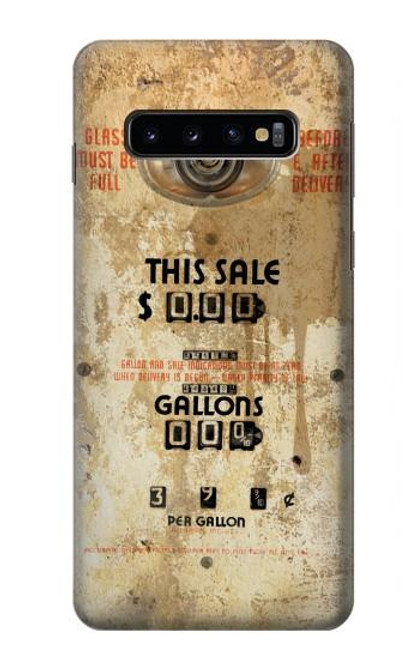 W3954 Vintage Gas Pump Funda Carcasa Case y Caso Del Tirón Funda para Samsung Galaxy S10