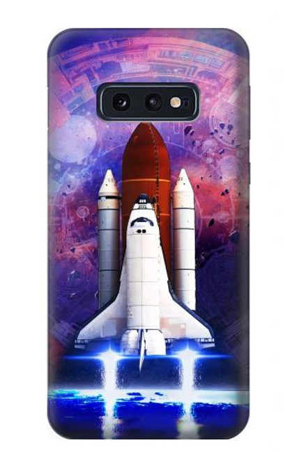 W3913 Colorful Nebula Space Shuttle Funda Carcasa Case y Caso Del Tirón Funda para Samsung Galaxy S10e