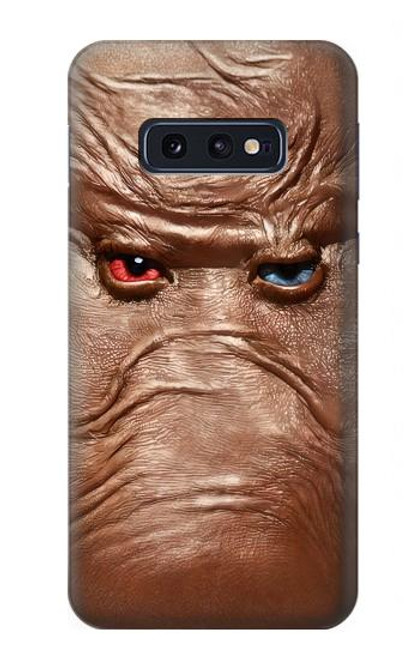 W3940 Leather Mad Face Graphic Paint Funda Carcasa Case y Caso Del Tirón Funda para Samsung Galaxy S10e