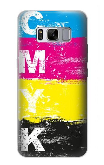 W3930 Cyan Magenta Yellow Key Funda Carcasa Case y Caso Del Tirón Funda para Samsung Galaxy S8