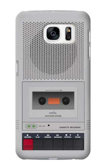 W3953 Vintage Cassette Player Graphic Funda Carcasa Case y Caso Del Tirón Funda para Samsung Galaxy S7