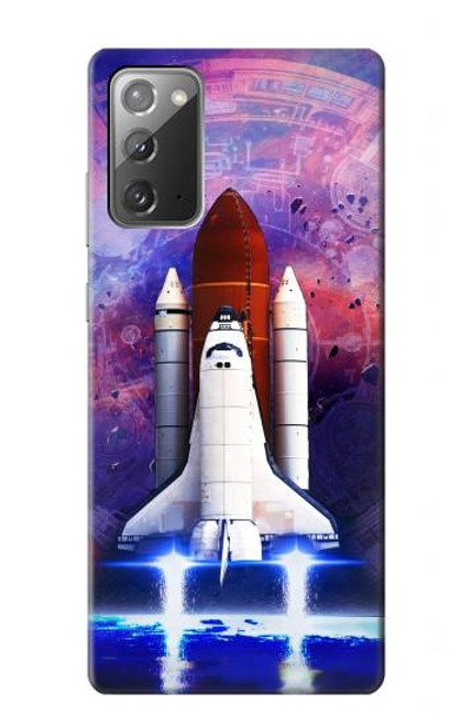 W3913 Colorful Nebula Space Shuttle Funda Carcasa Case y Caso Del Tirón Funda para Samsung Galaxy Note 20