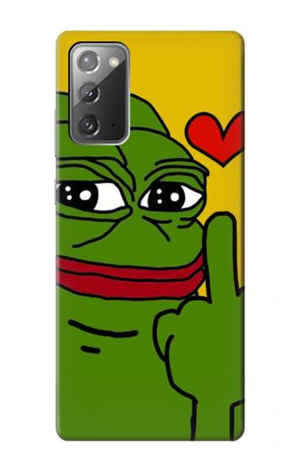 W3945 Pepe Love Middle Finger Funda Carcasa Case y Caso Del Tirón Funda para Samsung Galaxy Note 20