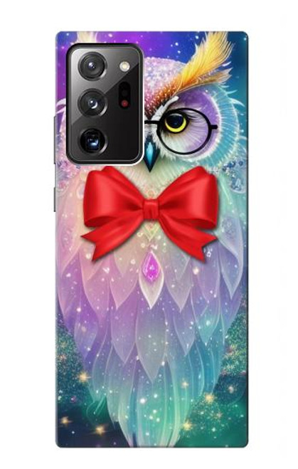 W3934 Fantasy Nerd Owl Funda Carcasa Case y Caso Del Tirón Funda para Samsung Galaxy Note 20 Ultra, Ultra 5G