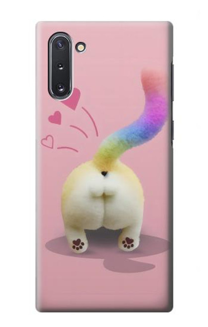 W3923 Cat Bottom Rainbow Tail Funda Carcasa Case y Caso Del Tirón Funda para Samsung Galaxy Note 10