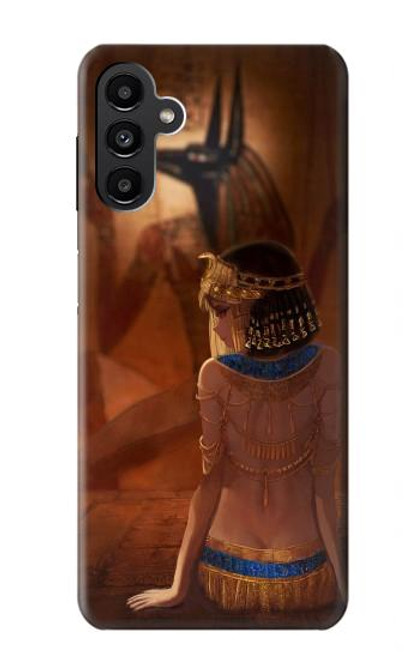 W3919 Egyptian Queen Cleopatra Anubis Funda Carcasa Case y Caso Del Tirón Funda para Samsung Galaxy A13 5G
