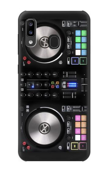 W3931 DJ Mixer Graphic Paint Funda Carcasa Case y Caso Del Tirón Funda para Samsung Galaxy A20, Galaxy A30