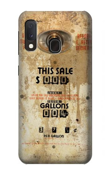 W3954 Vintage Gas Pump Funda Carcasa Case y Caso Del Tirón Funda para Samsung Galaxy A20e