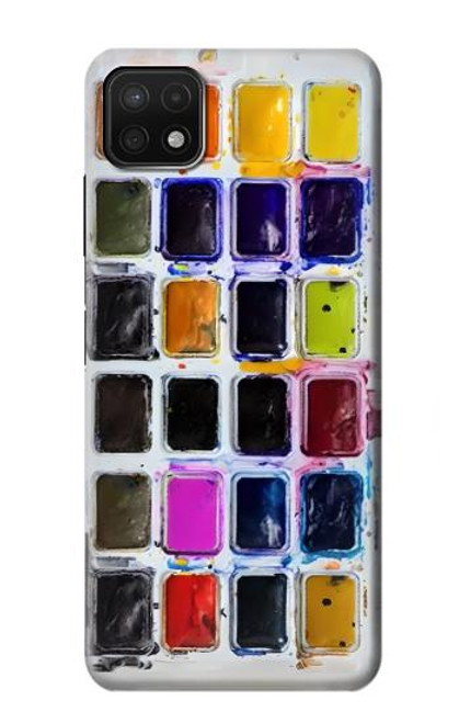 W3956 Watercolor Palette Box Graphic Funda Carcasa Case y Caso Del Tirón Funda para Samsung Galaxy A22 5G