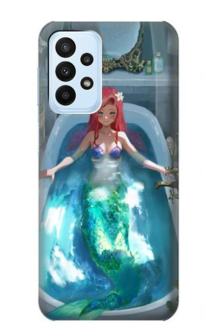 W3911 Cute Little Mermaid Aqua Spa Funda Carcasa Case y Caso Del Tirón Funda para Samsung Galaxy A23