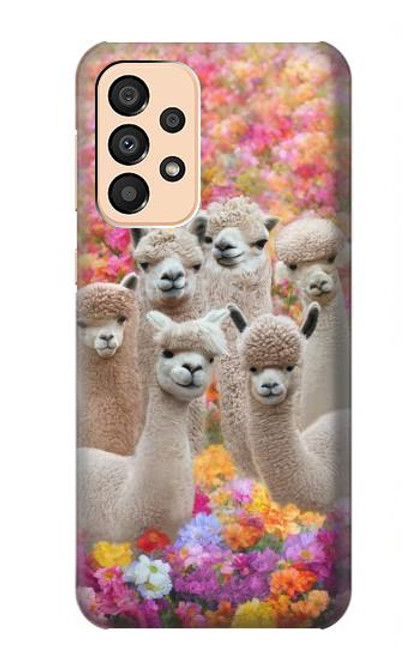 W3916 Alpaca Family Baby Alpaca Funda Carcasa Case y Caso Del Tirón Funda para Samsung Galaxy A33 5G