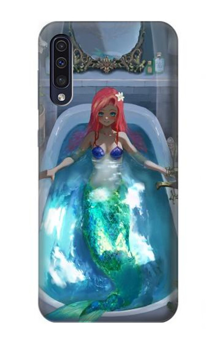 W3912 Cute Little Mermaid Aqua Spa Funda Carcasa Case y Caso Del Tirón Funda para Samsung Galaxy A50