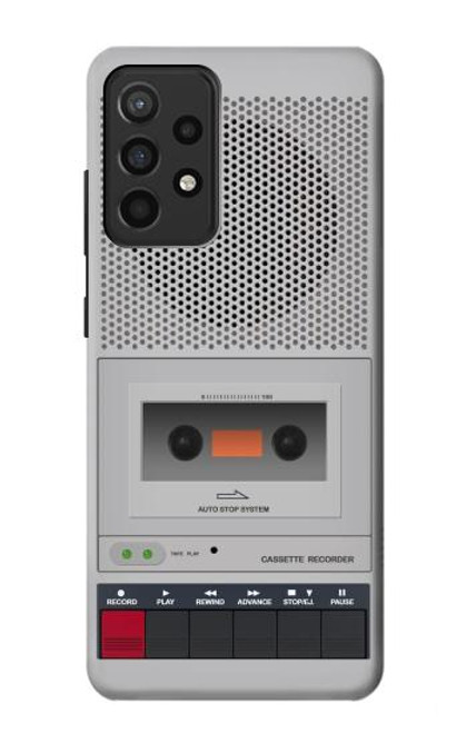 W3953 Vintage Cassette Player Graphic Funda Carcasa Case y Caso Del Tirón Funda para Samsung Galaxy A52, Galaxy A52 5G